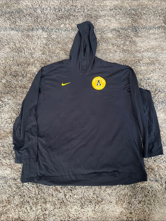 Nike Other - Nike-Dri-Fit: Black Hoodie with Yellow Appalachian State Patch